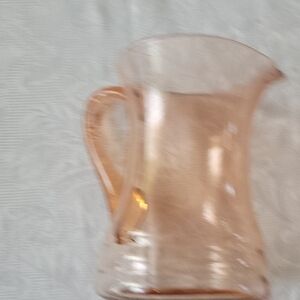 VTG Pink Glass Pitcher By Dunbar Glass Co. # 1115 EUC